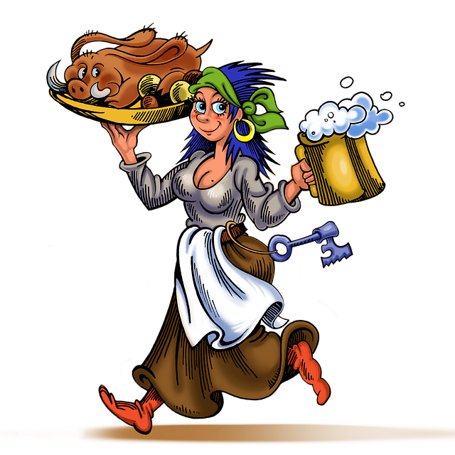 女主人 女服务员 中世纪的女服务员 - 上的免费图片