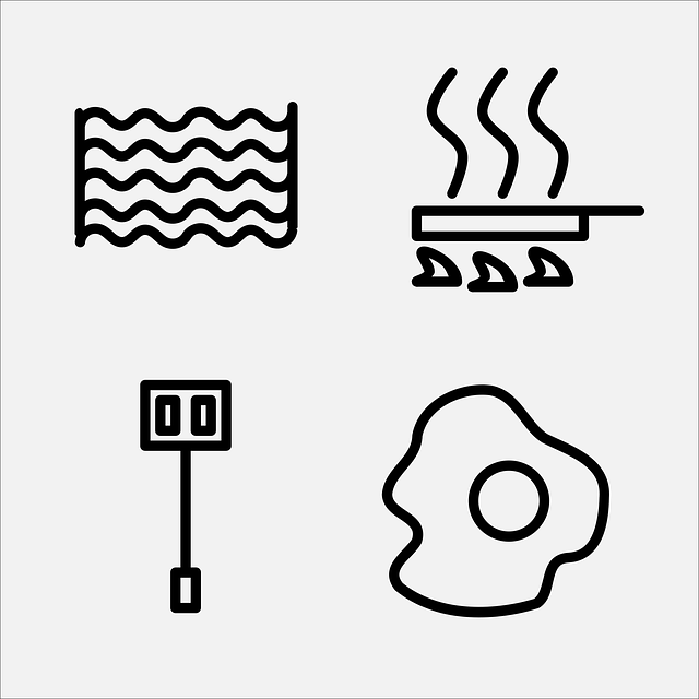 方便面 蛋 烹饪 - 免费矢量图形