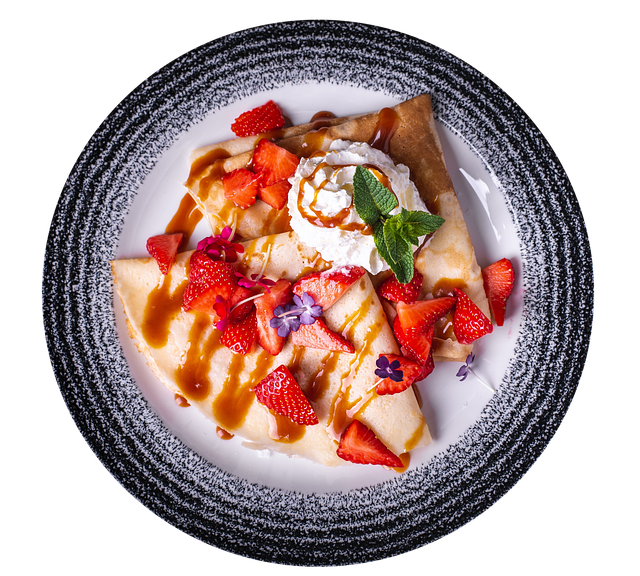 可丽饼 草莓 酱 - 上的免费图片