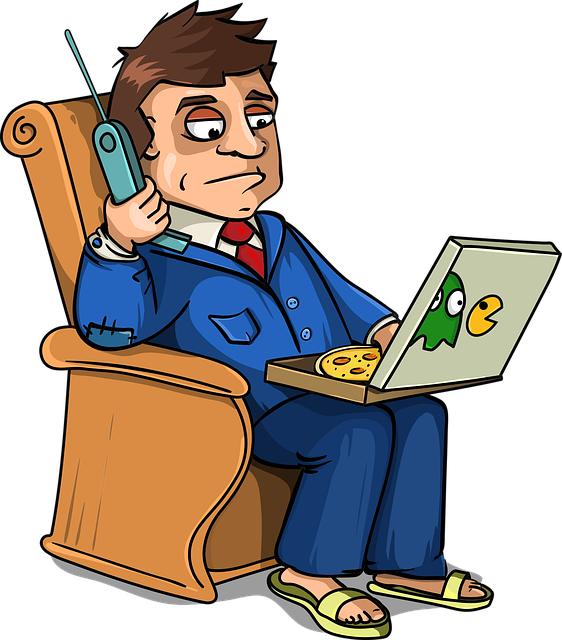 经理 商人 电话 - 免费矢量图形