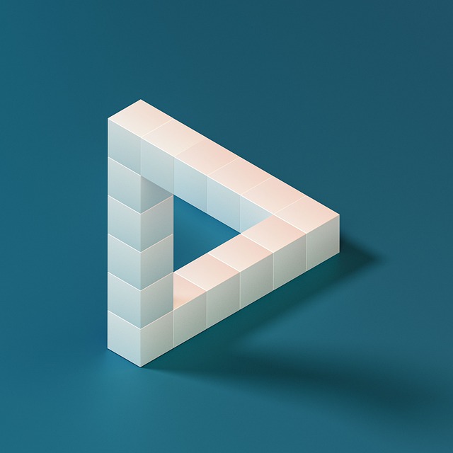 彭罗斯三角形 埃舍尔 3D - 上的免费图片