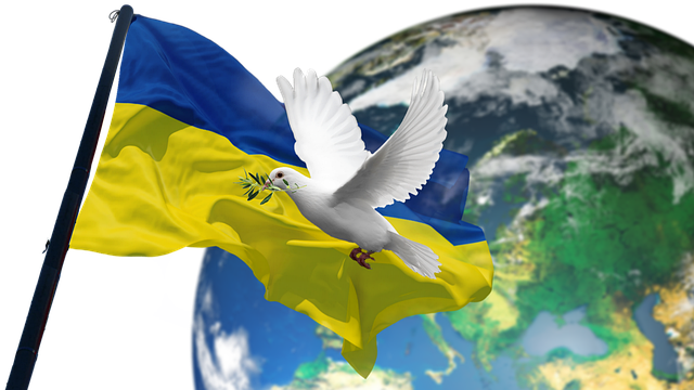 乌克兰 旗帜 和平鸽 - 上的免费图片