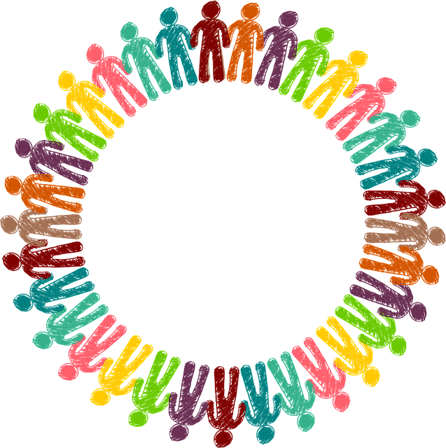 人们 人链 圆圈 - 免费矢量图形