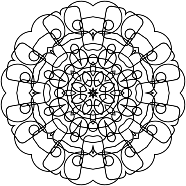 玫瑰花结 曼荼罗 艺术 - 免费矢量图形