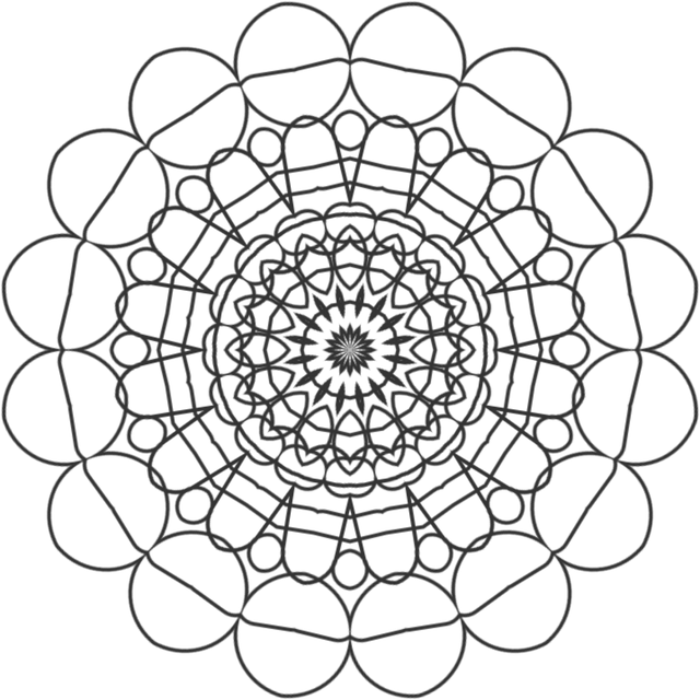 玫瑰花结 曼荼罗 艺术 - 免费矢量图形