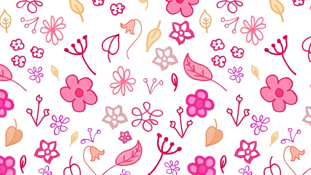 花朵 图案 背景 - 上的免费图片