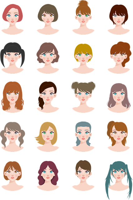 发型 头发 女士 - 免费矢量图形