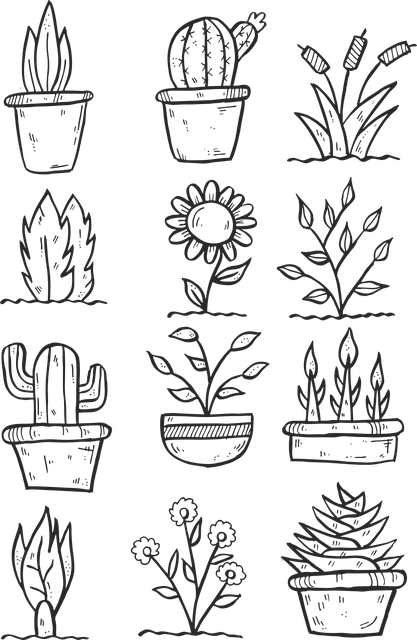 花 画画 卡通片 - 免费矢量图形