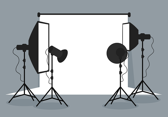 工作室 工作室灯 在幕后 - 免费矢量图形