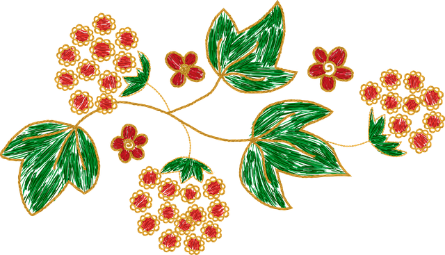 琼花 刺绣 花朵 - 上的免费图片