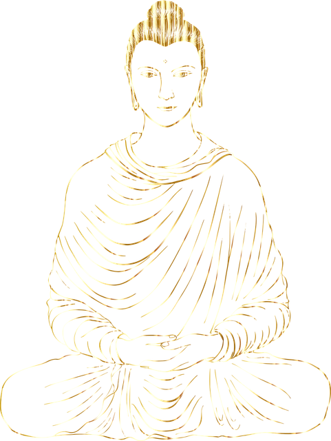 佛 佛教 线条艺术 - 免费矢量图形