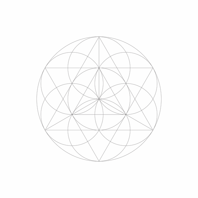 梅尔卡巴 神圣几何 精神 - 免费矢量图形