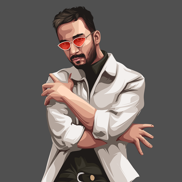 印度舞者 拉加夫朱亚尔 肖像 - 免费矢量图形