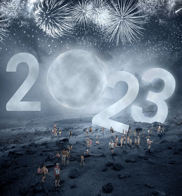 新的一年 2023 月亮 - 上的免费图片