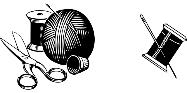 缝纫 配件 线条艺术 - 免费矢量图形
