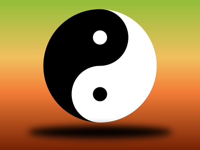 阴阳 相互关联的 中国人 - 免费矢量图形
