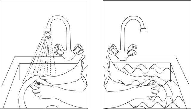 节约用水 洗碗 厨房水槽 - 免费矢量图形