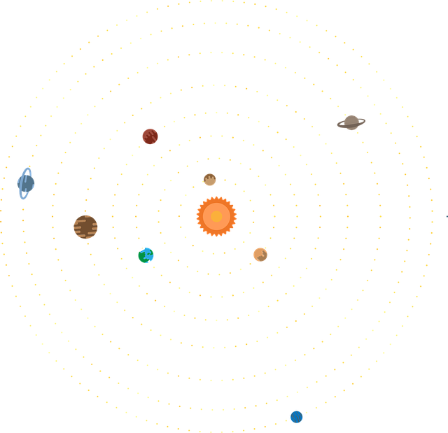 空间 太阳能发电系统 行星 - 免费矢量图形