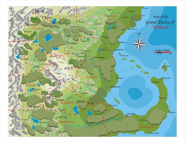 瓦尔德林大公国 幻想地图 Dnd - 上的免费图片