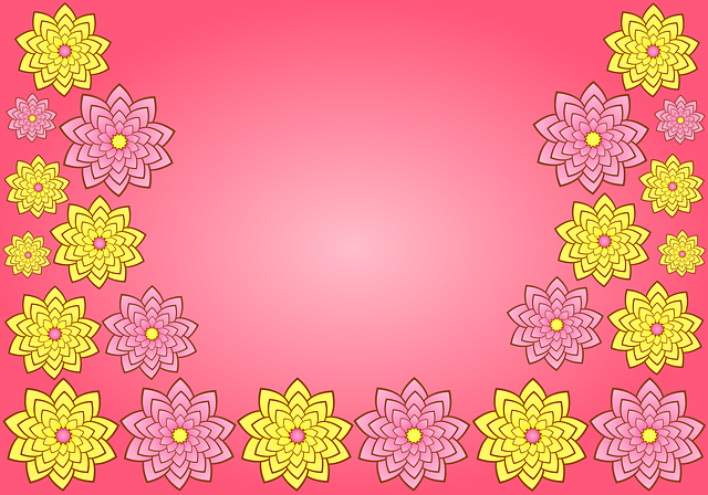 母亲节快乐 问候卡 花卡 - 免费矢量图形