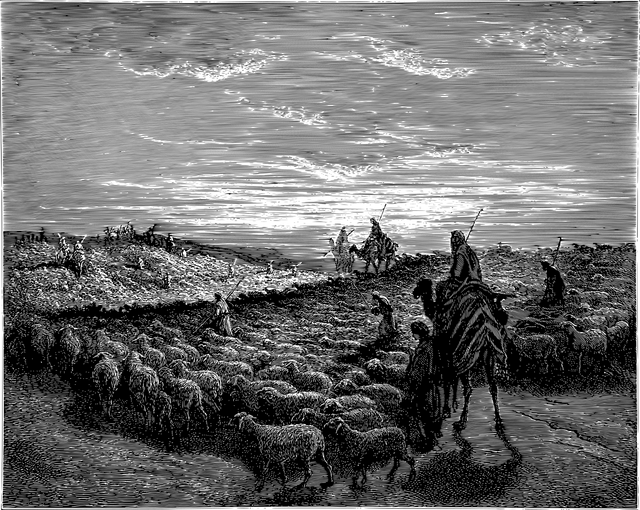 亚伯拉罕 迦南 合乎圣经的 - 免费矢量图形