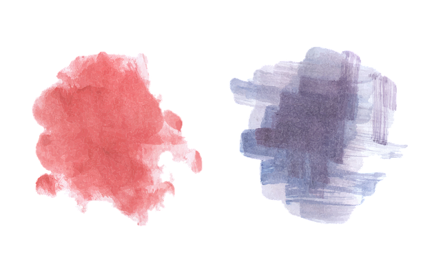 水彩 创建 涂片 - 免费矢量图形