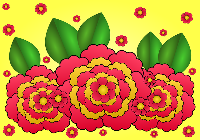 花卉图案 花朵 繁荣 - 免费矢量图形