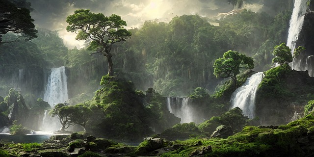 瀑布 河 幻想 - 上的免费图片