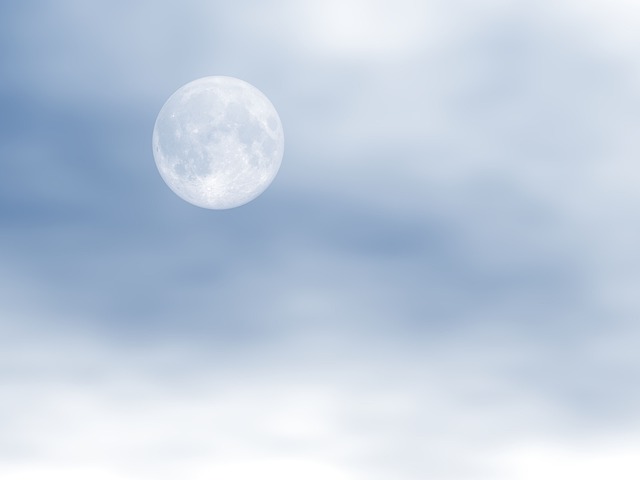满月 月光 云 - 上的免费图片