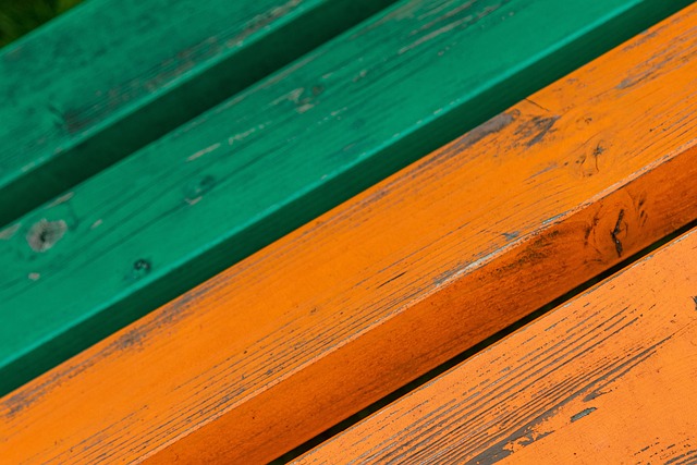 花园银行 木头 橙色的 - 上的免费照片