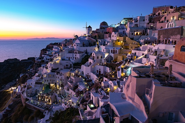 日落 房屋 希腊 - 上的免费照片