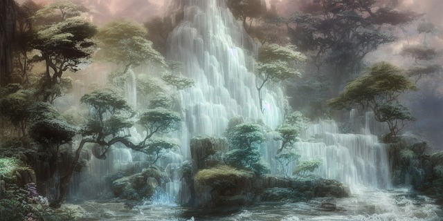 瀑布 森林 木头 - 上的免费图片