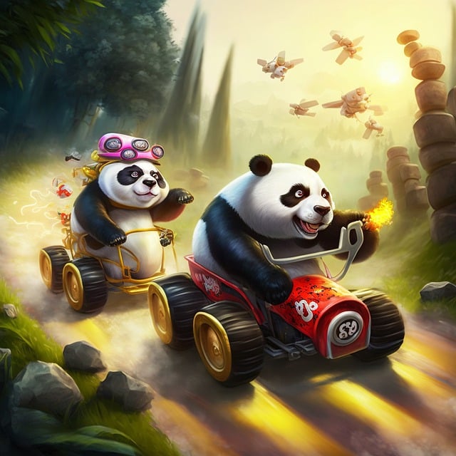 熊猫 种族 肥皂盒推车 - 上的免费图片