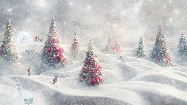 奇幻插画 冬季景观 滑雪 - 上的免费照片