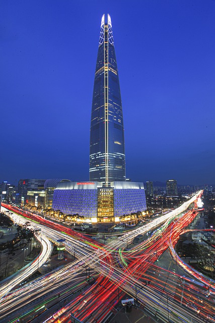 乐天塔 夜晚 夜景 - 上的免费照片