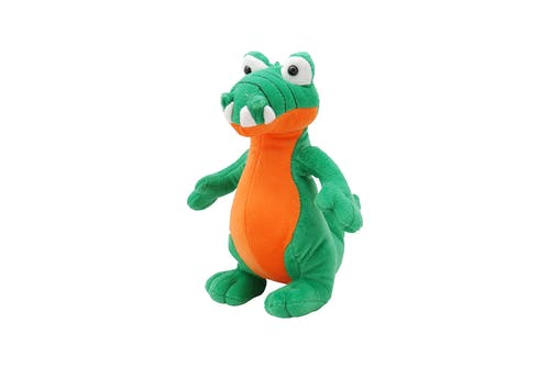 绿色和橙色恐龙毛绒玩具 · 免费素材图片