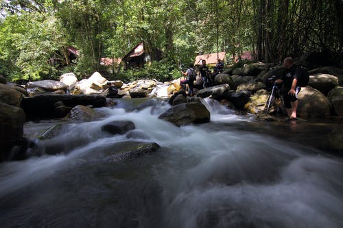 延时摄影河 · 免费素材图片