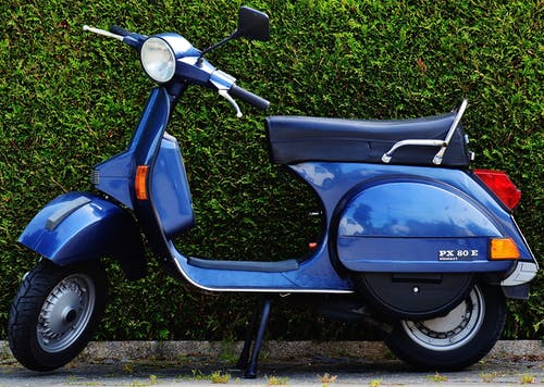 蓝色小型摩托车px 80 X · 免费素材图片