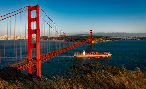 加利福尼亚州金州大桥 · 免费素材图片