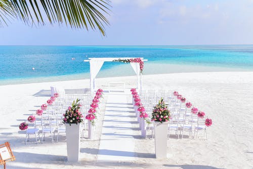 海滩婚礼主题 · 免费素材图片