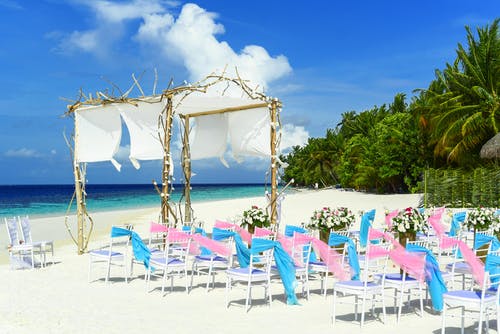 海滩婚礼设计 · 免费素材图片