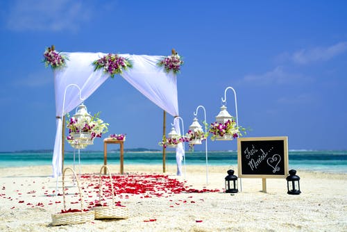 海滩婚礼 · 免费素材图片