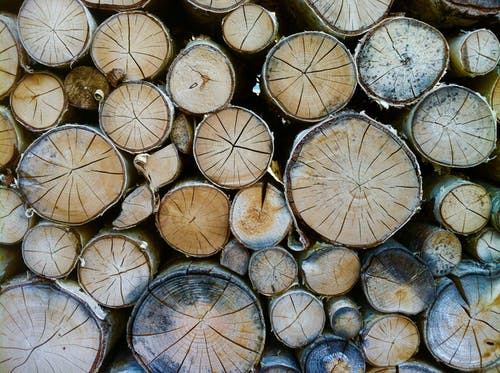 堆的棕色原木 · 免费素材图片