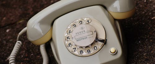白色旋转电话 · 免费素材图片