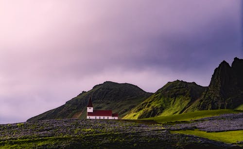 晚上山的风景 · 免费素材图片