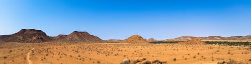 沙漠风景反对晴朗的天空 · 免费素材图片