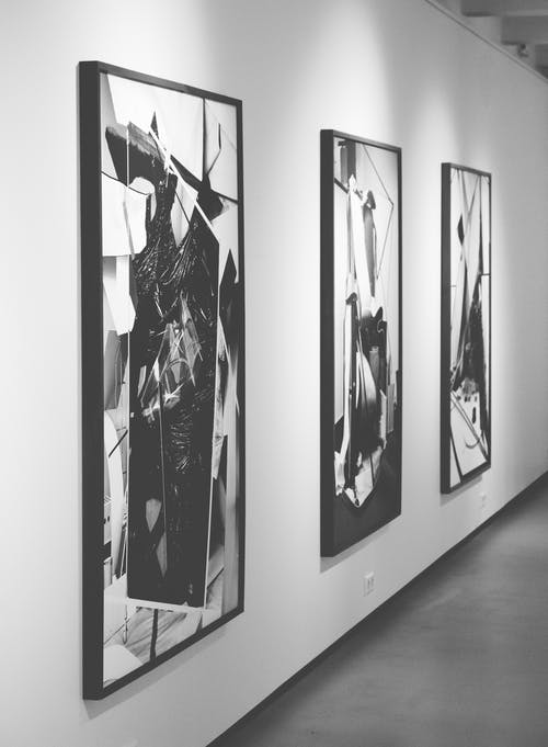 三幅黑白画 · 免费素材图片