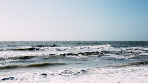海滩泡沫 · 免费素材图片