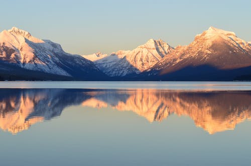 湖和山对天空的风景 · 免费素材图片