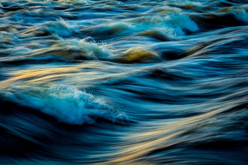 水浪微距摄影 · 免费素材图片
